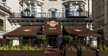 The picture of Hard Rock Cafe located in London. 